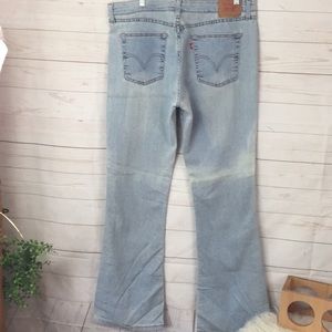 Vintage Juniors Levi’s 519 17 JR Thrashed Gradient Sun-faded Flare Leg Jeans